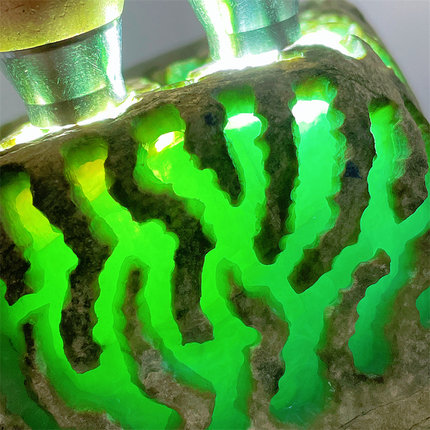 AT10188缅甸天然翡翠原石老坑莫西沙场口开窗手镯料玉石重5.2公斤