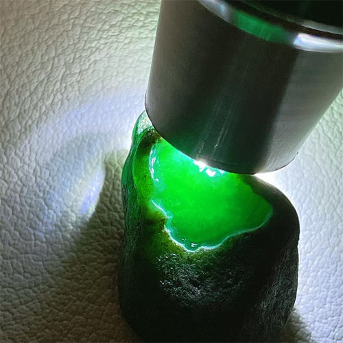 精品缅甸天然翡翠原石色料