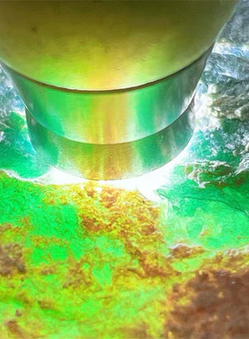 M65603 缅甸天然翡翠原石老坑木那场口飘花手镯料 重6.5公斤