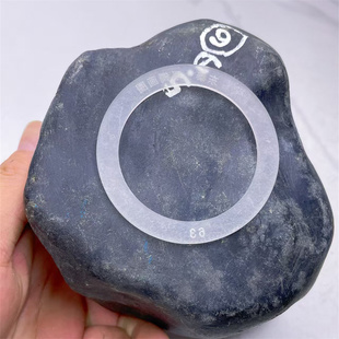 F22339缅甸天然翡翠原石老坑黑乌沙手镯料 重2.2公斤