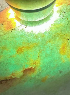 M89030缅甸天然翡翠原石老坑大马坎场口手镯料  重8.9公斤