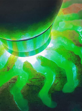 M12336缅甸天然翡翠原石老坑木那场口开窗色料 重1.2公斤