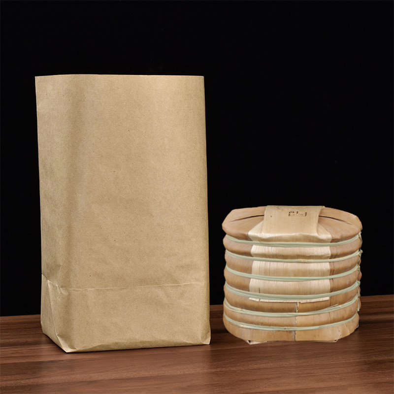 普洱茶一提装牛皮纸袋散茶袋七子饼整提纸袋加厚薄款空防尘纸袋子