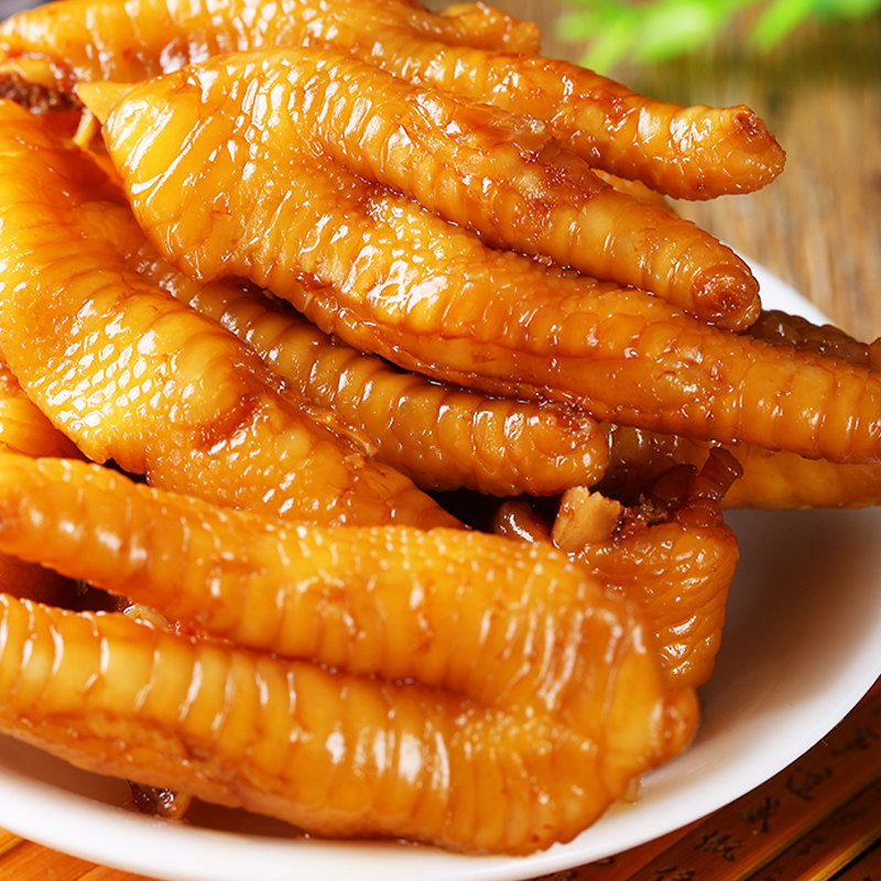 享味铺柠檬鸡爪泡椒凤爪酸辣凤爪柠檬泡爪网红零食办公室零食200g