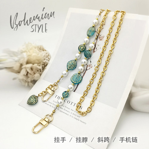 复古手机链子高级巴洛克波西米亚
