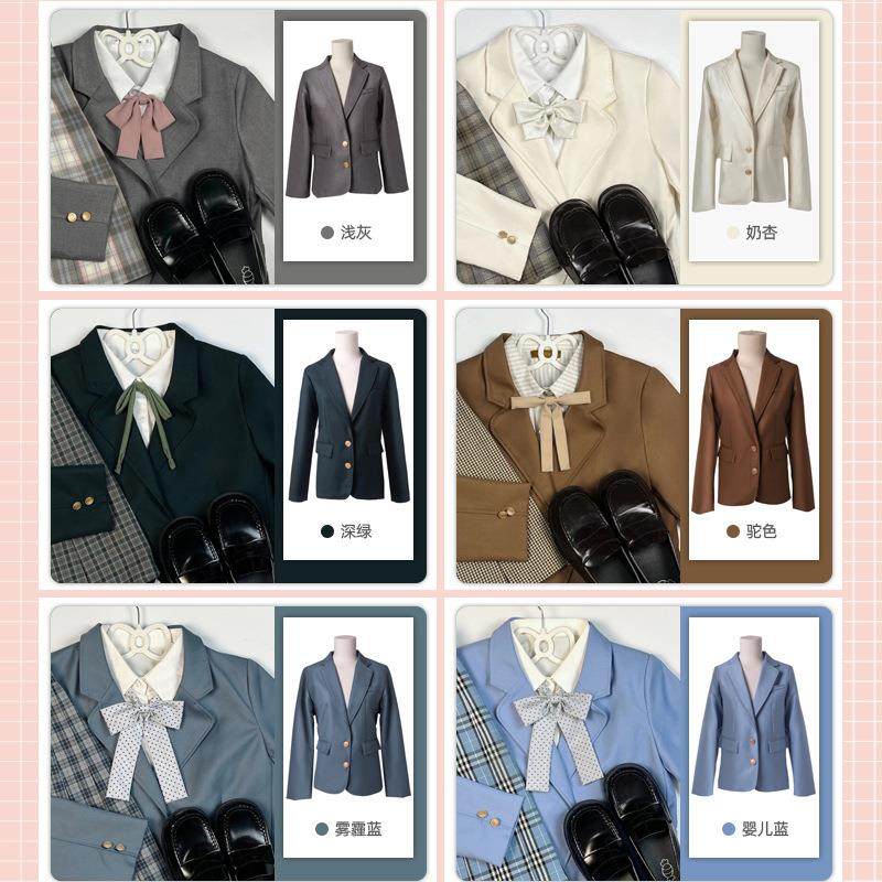 jacket button small suit school temperament uniform women