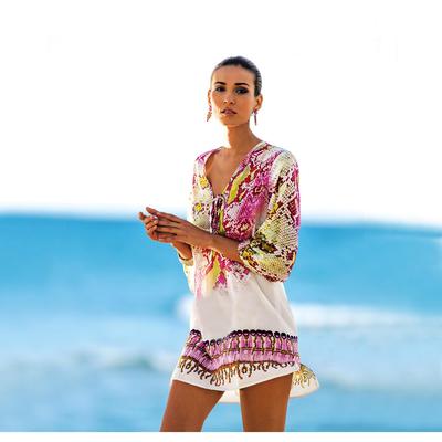 Clothes Chiffon Vacation Bikini Beach Protection Up Sun