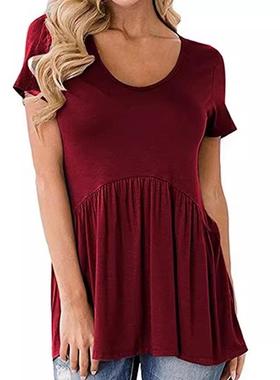 phantasy summer dress women sleeved pocket drooping folds