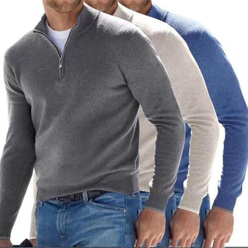 streetwear breathable oversized men sweater sweaters zipper