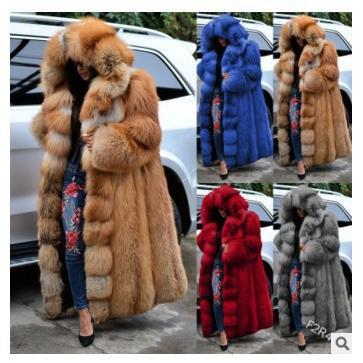 thick coat fur long overcoat fur genuine warm quality high