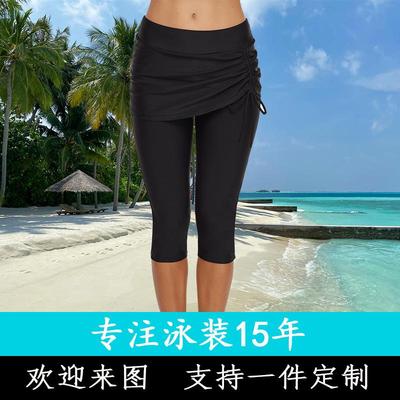 women trunks swimming training sports pants cropped waist