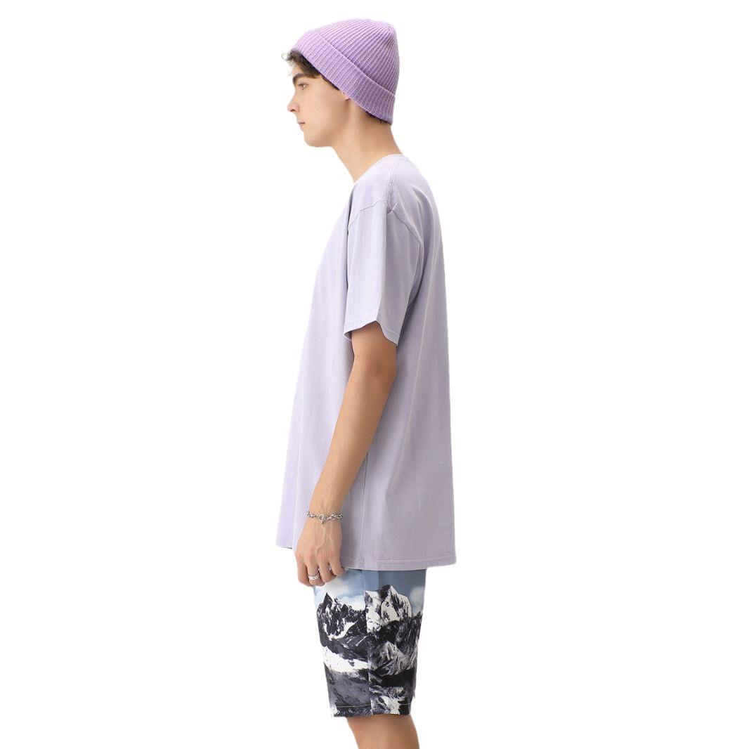 Neck Round Cotton Sleeve Short Blank Loose T-shirt Seamless