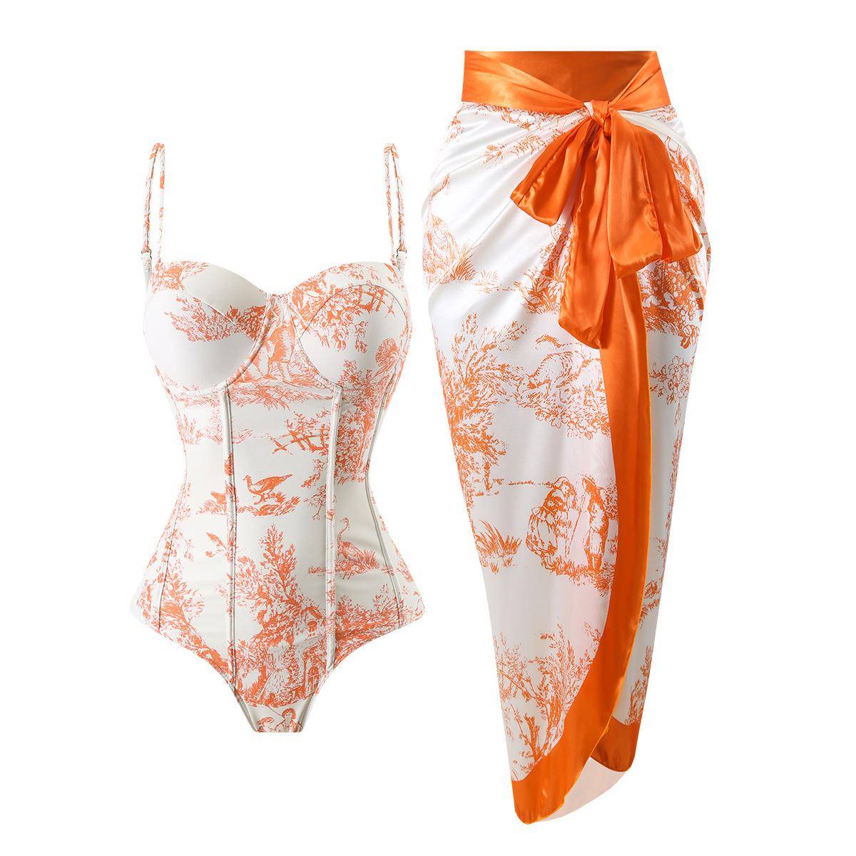 One-piece swimsuit for women tight high-end beach suit