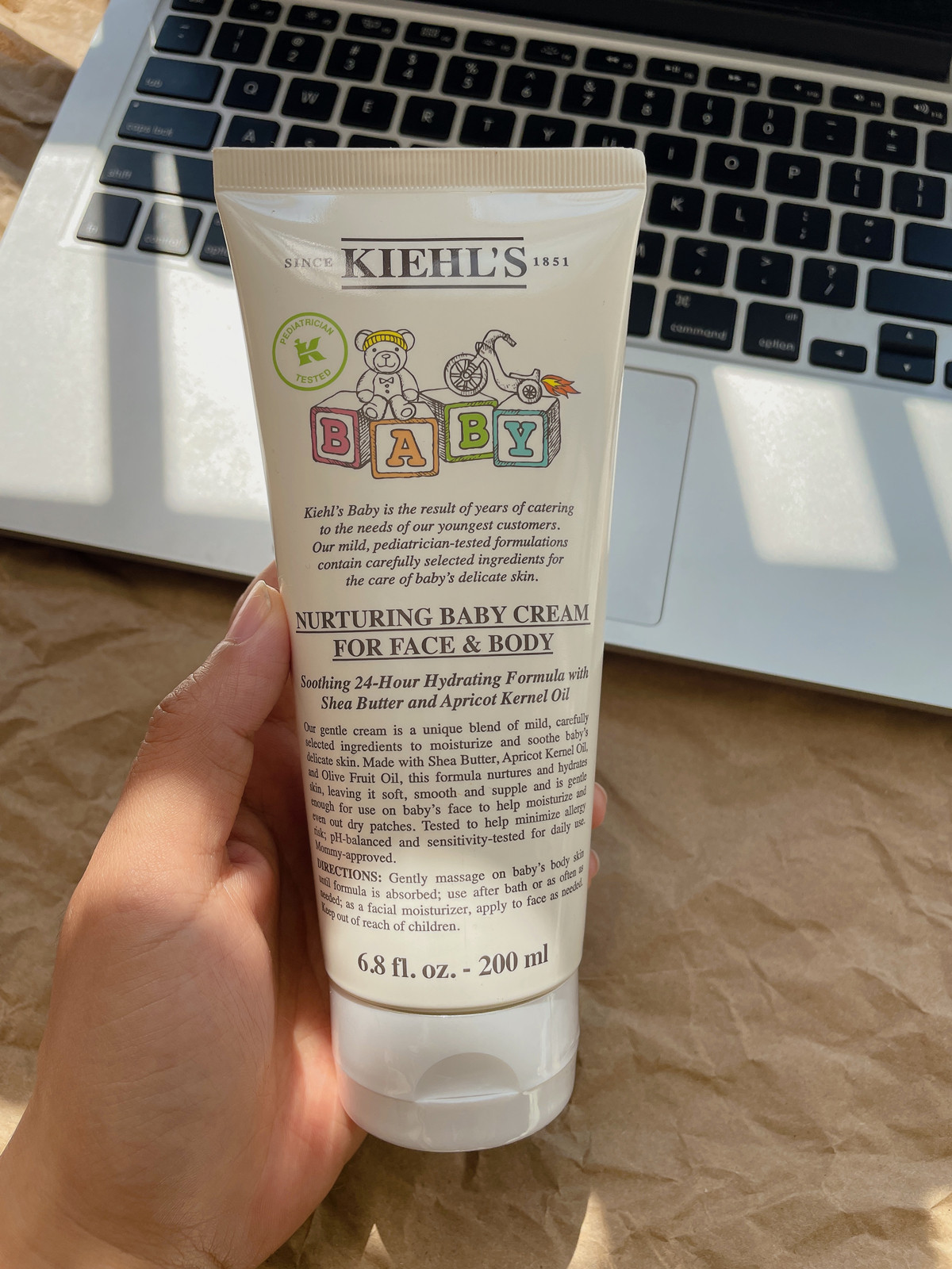 科颜氏婴幼儿童宝宝面霜200ml保湿滋润脸部润肤身体乳霜