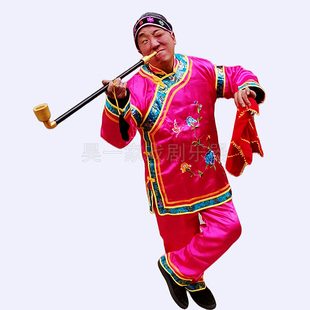 昊一家秧歌丑太婆媒婆中老年地主婆喜庆搞笑直播表演出衣服装套装