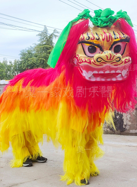 双人舞狮北狮全整套春节舞龙道具