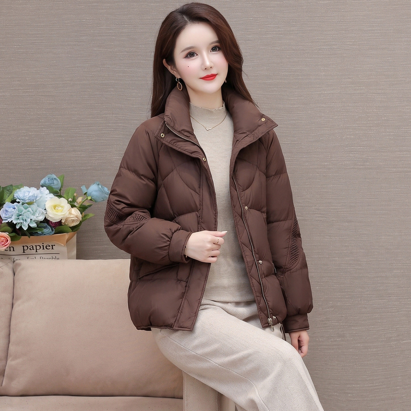 冬季中青年短款棉衣棉服女装2026新款洋气中年妈妈装棉袄外套上衣
