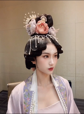 仿李端珍珠围髻璎珞发簪DIY