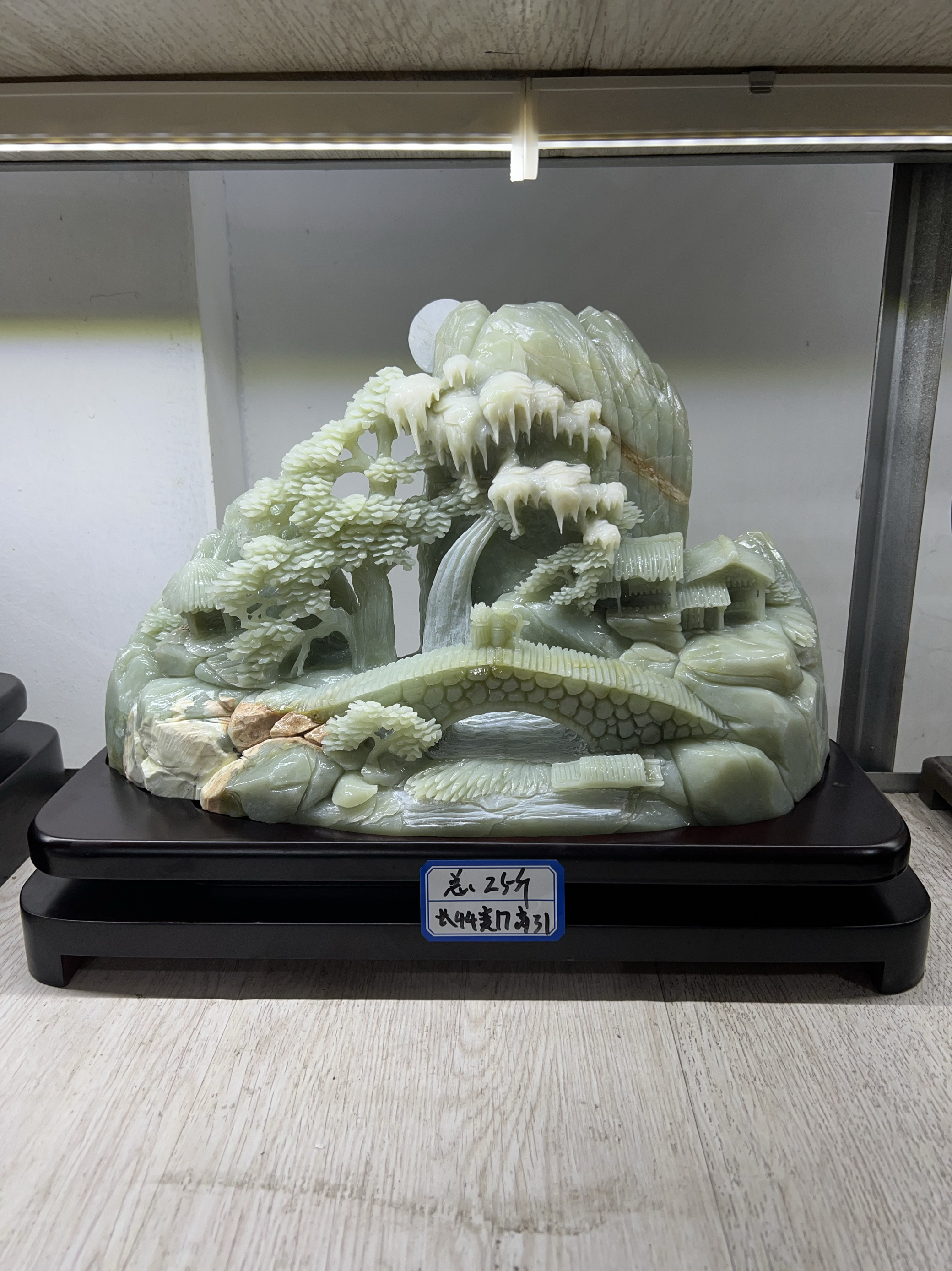 纯天然岫岩玉器玉石雕刻山水招财摆件原石客厅大师作品工艺保真08