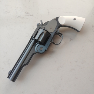 3D打印斯科菲尔德3号左轮手枪全功能模型可发射弹簧弹送易损件