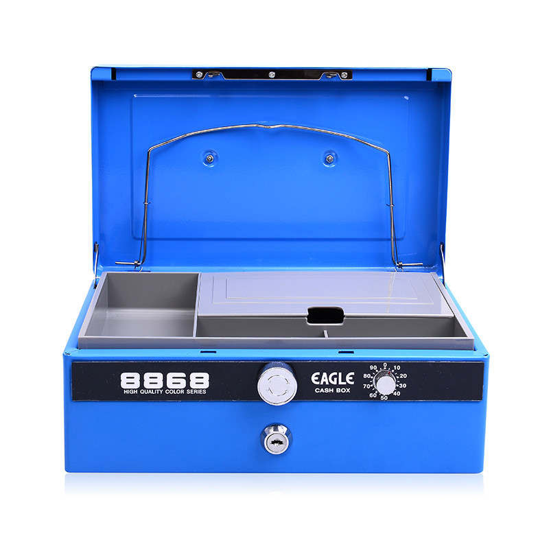 益而高手提箱 8868手提金库 保险箱 钱箱 密码特大型带锁4色 包邮