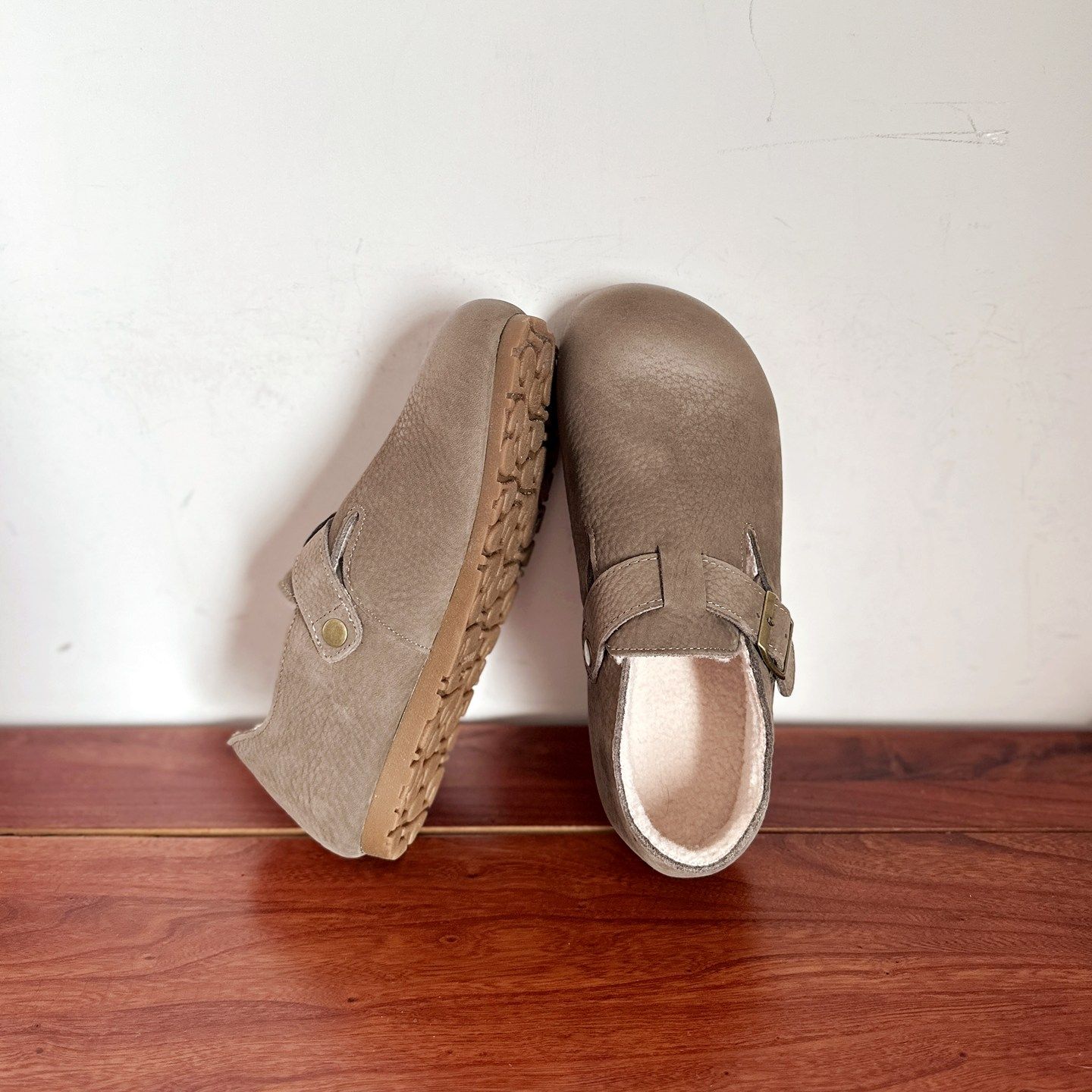 【烁掌柜】复古文艺手工真皮女鞋头层牛皮平底圆头勃肯鞋绒里棉鞋,女鞋,勃肯鞋/软木鞋,淘宝优惠券,粉丝福利购,淘宝优惠卷