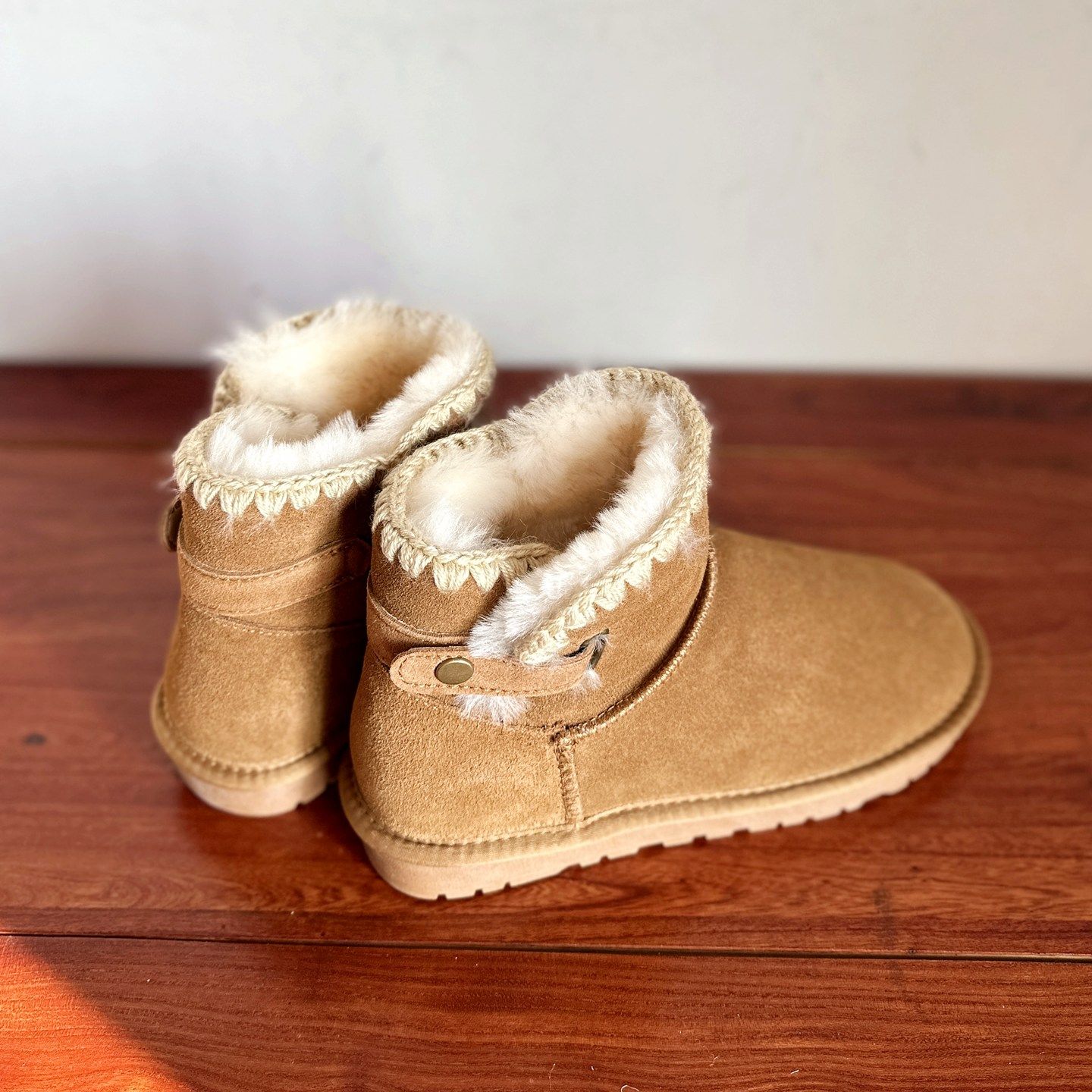 【烁掌柜】冬新品小众毛线钩编设计雪地靴加厚保暖羊毛棉靴短靴女,女鞋,时尚雪地靴,淘宝优惠券,粉丝福利购,淘宝优惠卷