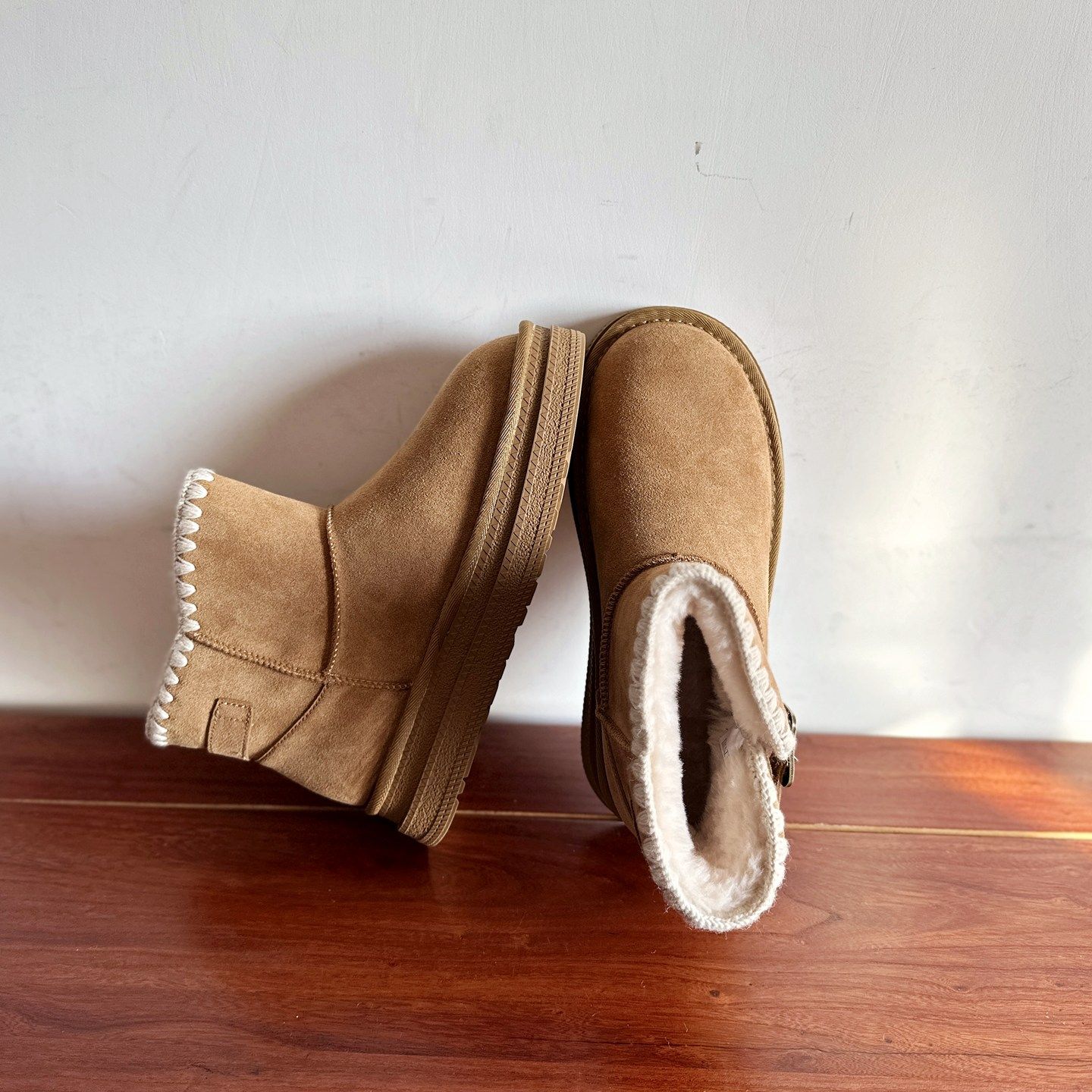 【烁掌柜】2025冬简约百搭小众设计加厚保暖厚底棉靴暖呼呼雪地靴,女鞋,时尚雪地靴,淘宝优惠券,粉丝福利购,淘宝优惠卷