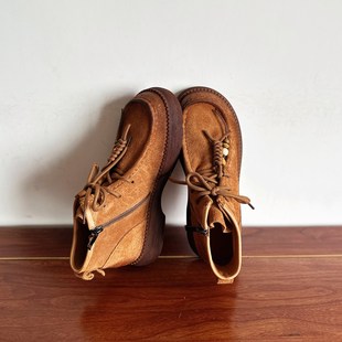 【烁掌柜】2025秋冬复古手工真皮女靴头层牛皮中跟帅气马丁靴短靴