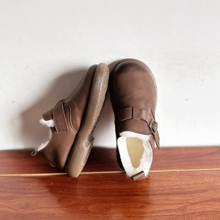 头层牛皮保暖羊毛勃肯鞋 复古手工真皮森女鞋 自制款 棉鞋 烁掌柜