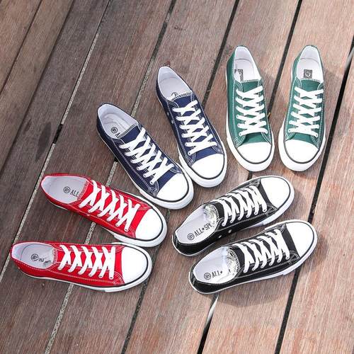 帆布鞋男2021春季新款学生板鞋