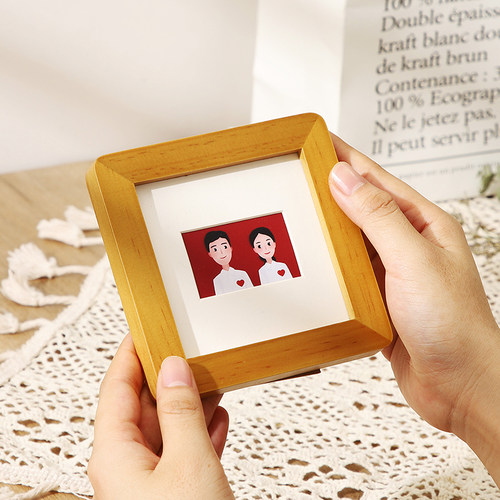 结婚照相框2寸登记证件照珍藏