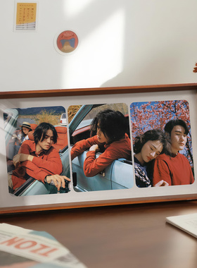 三联相框摆台创意拼图三宫格情侣洗照片做成定制diy加打印高级感