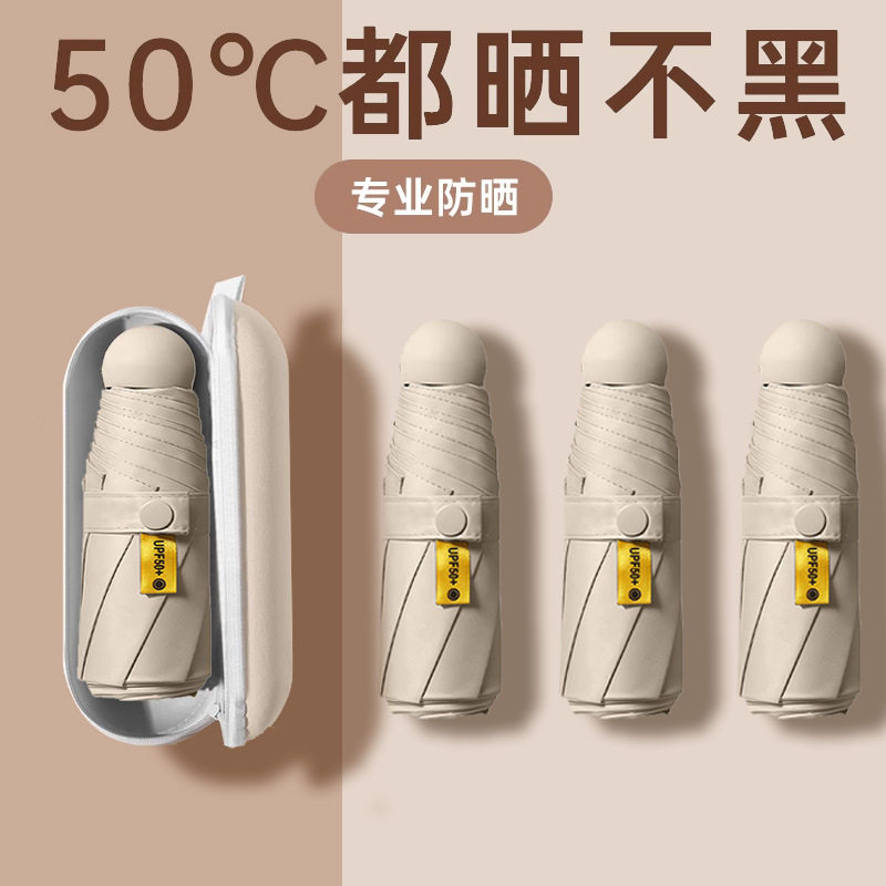 迷你太阳伞防晒遮阳旅行用品短期旅游外出门便携晴太阳伞