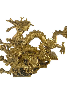 厂家铜汉龙摆件生肖龙五爪金龙家居装饰工艺品摆件