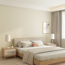 2024新款纯色奶油风壁布无缝全屋客厅卧室现代简约墙纸墙布包安装