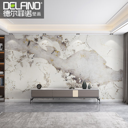 电视背景墙抽象大理石壁画