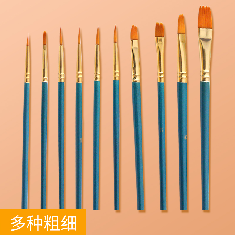 非之语 数字油彩画diy油画配件绘画笔尼龙描线笔初学练习油画笔刷