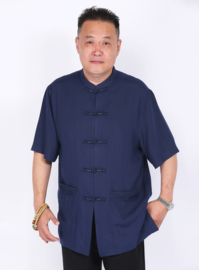 高三强唐装  夏季短袖 高端盘扣立领衬中国服汉服18312 18313