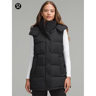 Wunder Puff 女士中长款羽绒马甲防风 拒水 丨lululemon丨LW4CGSS