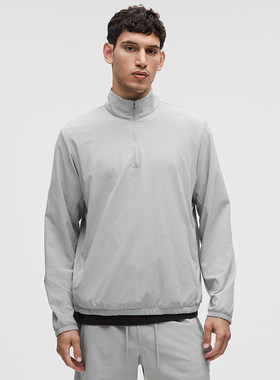 Zeroed In 男士褶皱纹理半拉链运动衫丨lululemon丨LM3FYFS