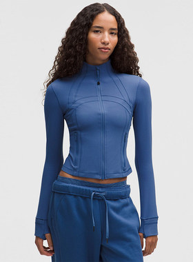 Define女士运动短款夹克 *罗纹 Nulu? 芯吸丨lululemon丨LW3HB6S