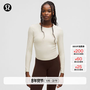All It Takes女士运动 T 恤*罗纹Nulu?芯吸丨lululemon丨LW3GK5S