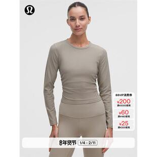 All It Takes女士运动 T 恤*罗纹Nulu™芯吸丨lululemon丨LW3GEZS