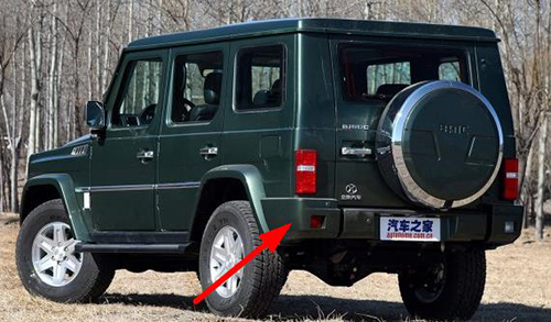 bj80 北京汽车b80后保险杠包角