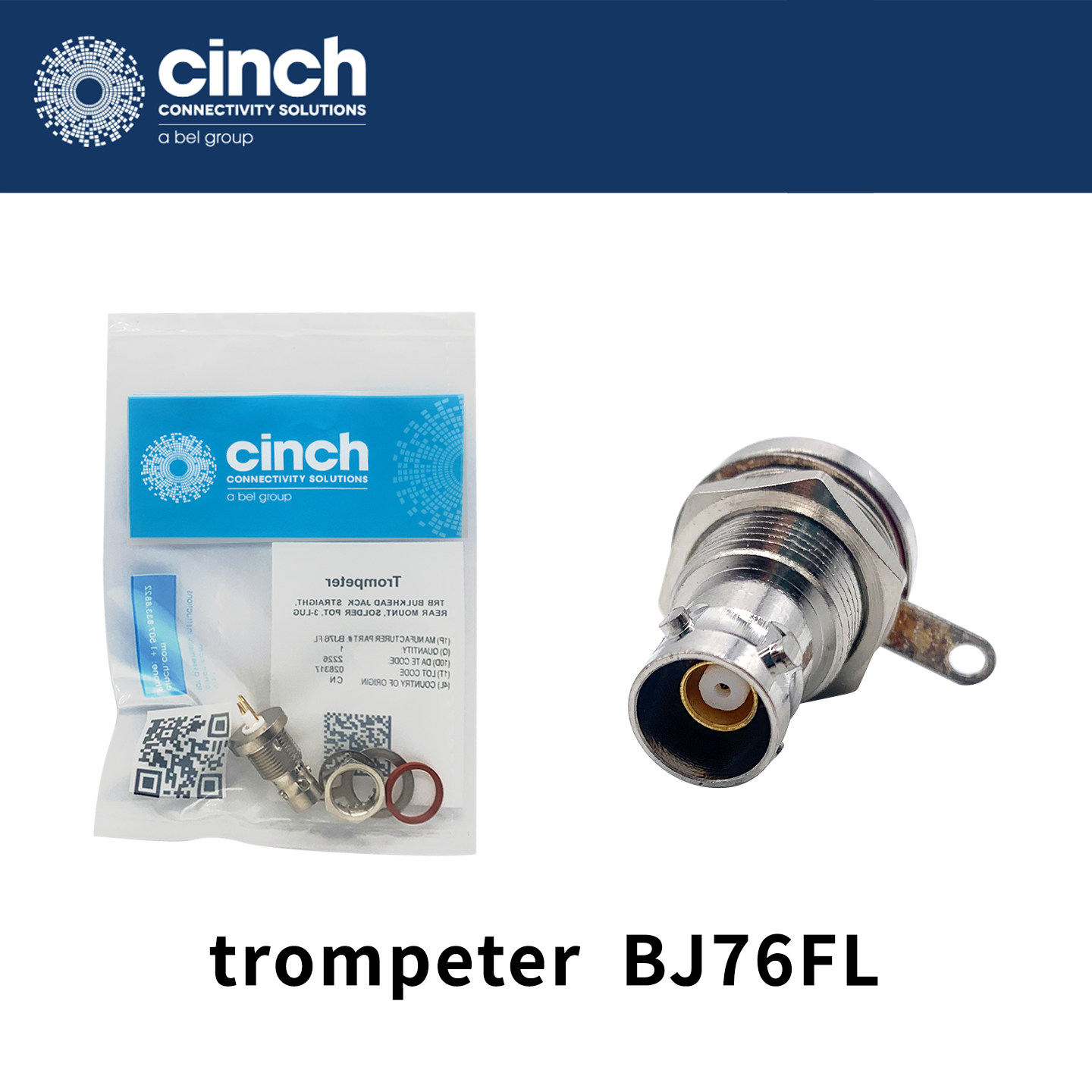 cinch原装1553B总线连接器 BJ76FL 四同轴 BJ76 TRB系列插座式