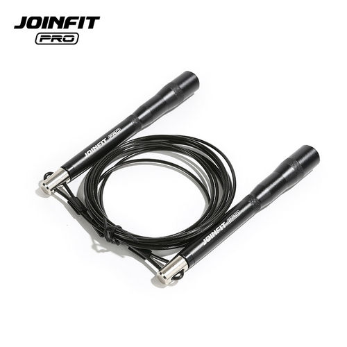 JOINFITPRO专业钢丝跳绳黑色