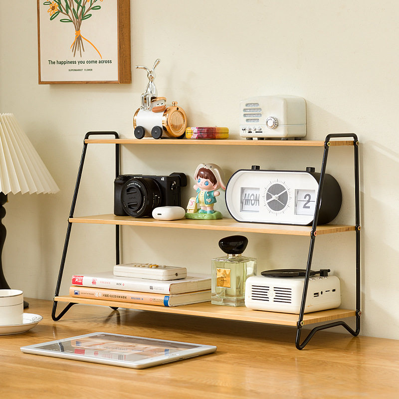 实木桌面书架置物架台面可调节移动书立桌上儿童多层整理收纳架子,收纳整理,书桌收纳置物架,淘宝优惠券,粉丝福利购,淘宝优惠卷