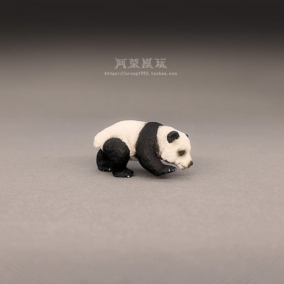 正版外贸出口动物模型散货 大熊猫幼崽小熊猫认知摆件玩具