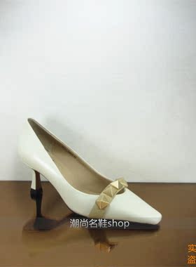 欧货欧洲站专柜正品玛莎贝尔21春大铆钉胎牛皮单鞋886-3